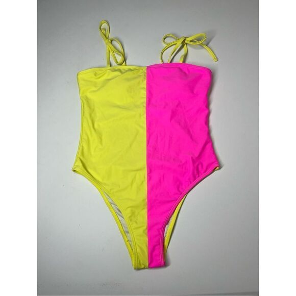 Shein Two Tone neon bikini Size M - Picture 1 of 6